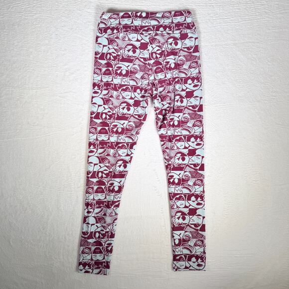 Women Lularoe Disney Snow White Evil Queen Poisin Apple Print Leggings Size OS - Picture 4 of 8